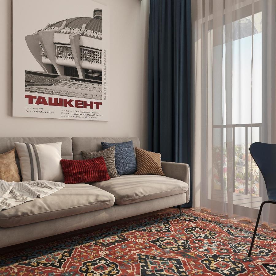 Blueloft 52 I Tashkent Apartment With Balcony Dış mekan fotoğraf